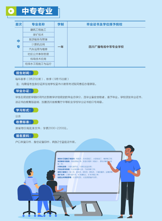 南充开放大学（阆中分校）2023年春季招生简章