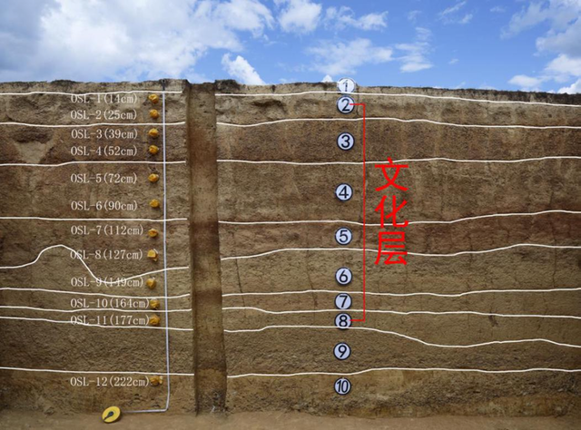 考古土层分析图图片