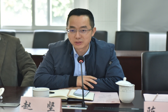 上海市教育委员会高等教育处副处长赵坚讲话