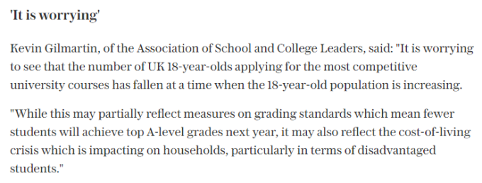 2023年英国大学秋季入学申请数据