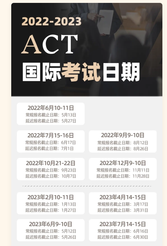 act2023考试费用